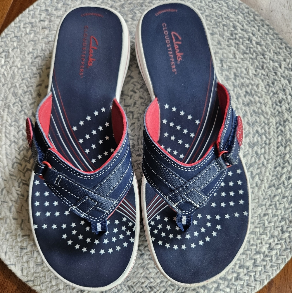 Clarks Cloudstepper Breeze Sea flip-flop sandals